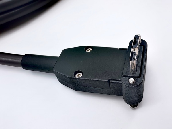 Fiber Optic Cable, Straight EMP to Up-Angle Micro-B