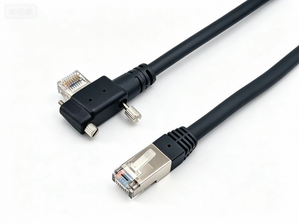 GigE Vision Cables Right Angled Short Body GigE Camera Cable